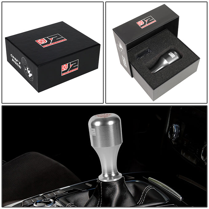 40mm W X 80mm H 6-Speed Cylindrical Wine Cup Aluminum Shift Knob Universal