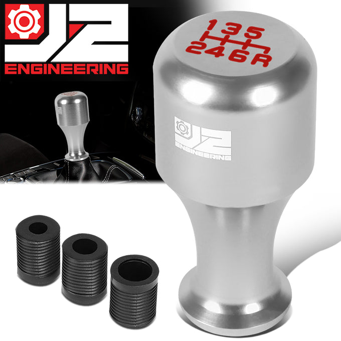 40mm W X 80mm H 6-Speed Cylindrical Wine Cup Aluminum Shift Knob Universal