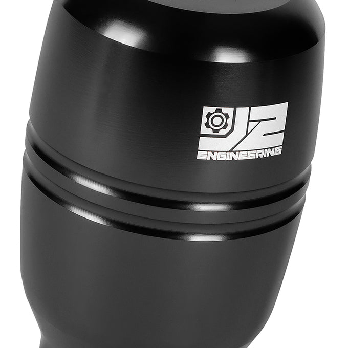 39mm W X 95mm H 6-Speed Barrel Type Cylindrical Shape Aluminum Shift Knob Universal