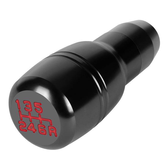 39mm W X 95mm H 6-Speed Barrel Type Cylindrical Shape Aluminum Shift Knob Universal