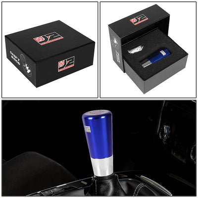 82mm H 6-Speed Tapered Cylindrical Shape Aluminum Shift Knob Universal