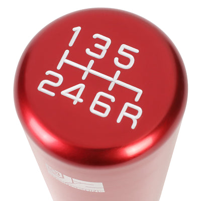 82mm H 6-Speed Tapered Cylindrical Shape Aluminum Shift Knob Universal