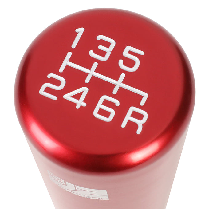 82mm H 6-Speed Tapered Cylindrical Shape Aluminum Shift Knob Universal