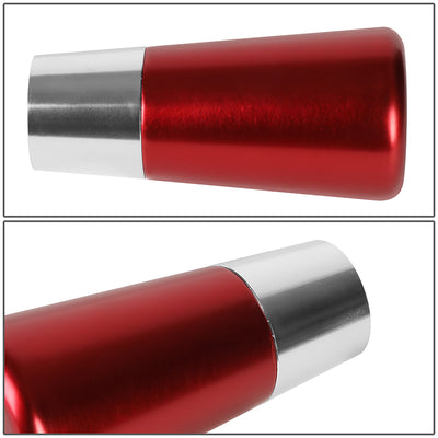 82mm H 6-Speed Tapered Cylindrical Shape Aluminum Shift Knob Universal