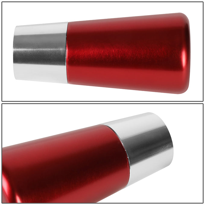 82mm H 6-Speed Tapered Cylindrical Shape Aluminum Shift Knob Universal