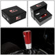 82mm H 6-Speed Tapered Cylindrical Shape Aluminum Shift Knob Universal