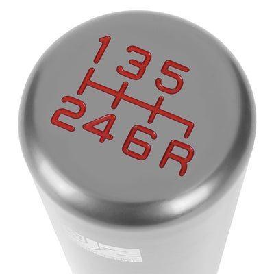 82mm H 6-Speed Tapered Cylindrical Shape Aluminum Shift Knob Universal