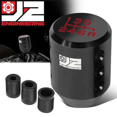 40mm W X 55mm H Cylindrical Design Aluminum Shift Knob Universal
