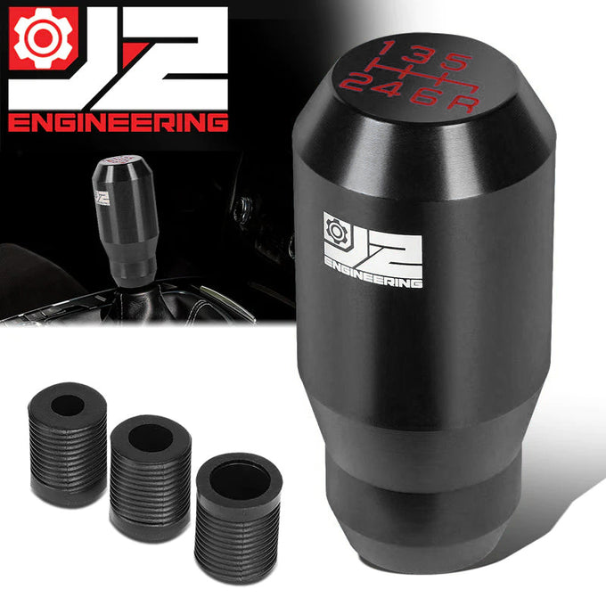 40mm W X 55mm H Cylindrical Design Aluminum Shift Knob Universal