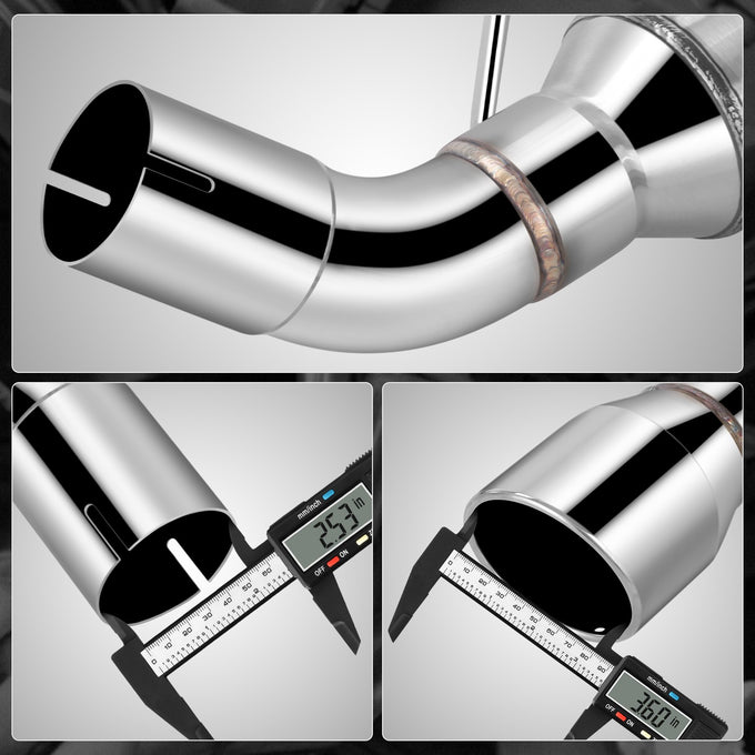 Stainless Steel Pair of Axleback Exhaust Mufflers<br>05-10 Ford Mustang