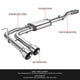 Stainless Steel Dual Round Catback Exhaust<br>14-18 Chevy Silverado, GMC Sierra 1500, 2019 LD