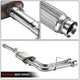Stainless Steel Dual Round Catback Exhaust<br>14-18 Chevy Silverado, GMC Sierra 1500, 2019 LD