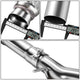 Stainless Steel Dual Round Catback Exhaust<br>14-18 Chevy Silverado, GMC Sierra 1500, 2019 LD