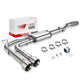Stainless Steel Dual Round Catback Exhaust<br>14-18 Chevy Silverado, GMC Sierra 1500, 2019 LD