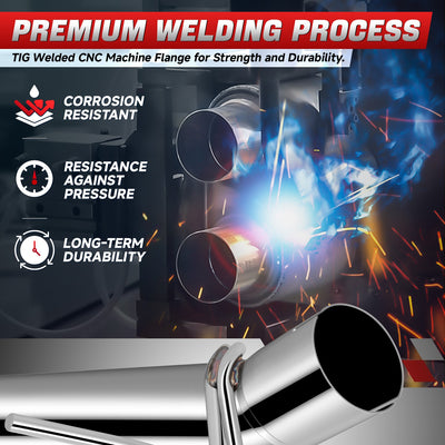 Stainless Steel Direct Fit Muffler Delete Pipe<br>19-24 Ram 1500