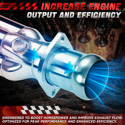 4-1 Exhaust Headers Polished Finished <br> 06-14 Dodge Charger Challenger 6.1L 6.4L