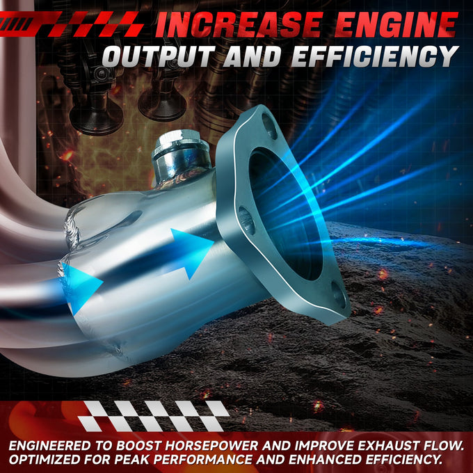 3-1 shorty Exhaust Headers Polished Finished <br> 90-96 Nissan 300ZX NON TURBO