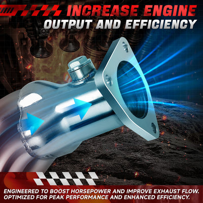 3-1 shorty Exhaust Headers Polished Finished <br> 03-07 Nissan 350Z, Infiniti G35 V6