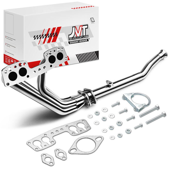 Long Tube Exhaust Headers Polished Finished <br> 90-95 Toyota 4Runner 2WD 2.4L