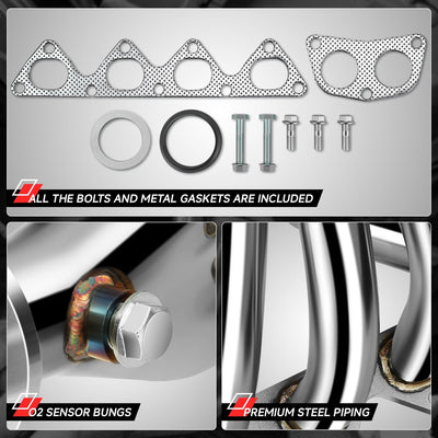 4-2-1 Short Tube Exhaust Header <br> 92-93 Acura Integra LS / RS / GS