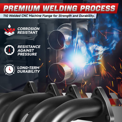 4-1 Tubular Exhaust Manifold Header Black <br>94-01 Acura Integra GSR/Type-R