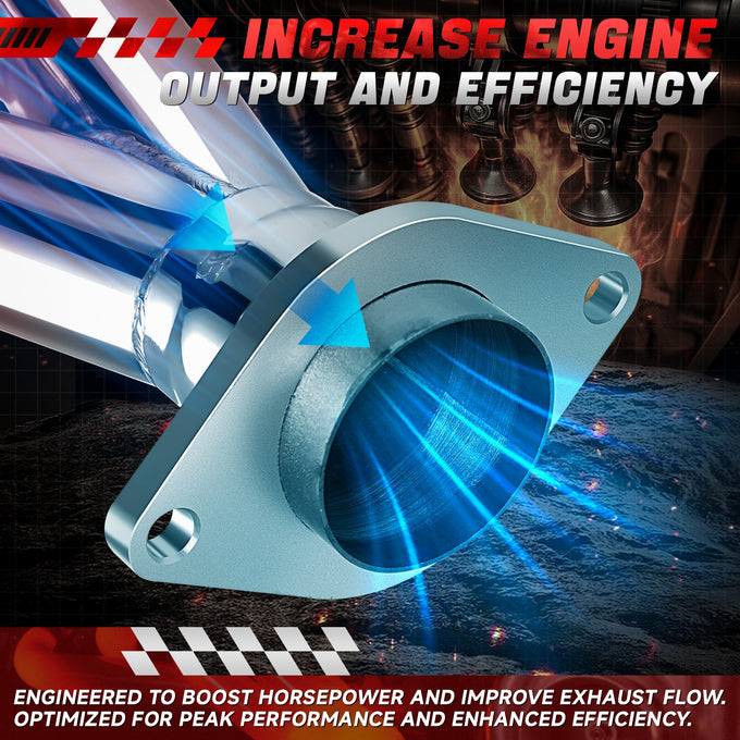 TRI-Y STYLE Exhaust Headers Polished Finished <br> 94-01 Acura Integra, 99-00 Honda Civic Si