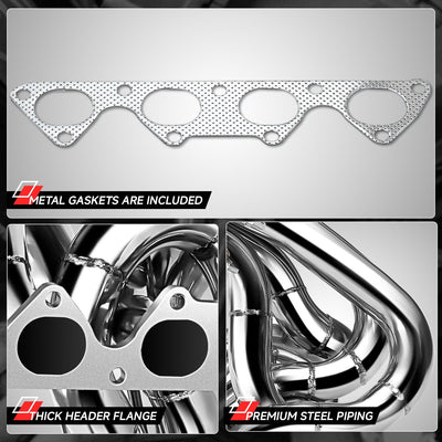 Ram-Horn Exhaust Manifold Header+Megaphone <br>94-02 Acura Integra 1.8L