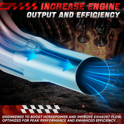 4-1 Racing Exhaust Headers Polished Finished <br>Chevy Big Block V8 BBC