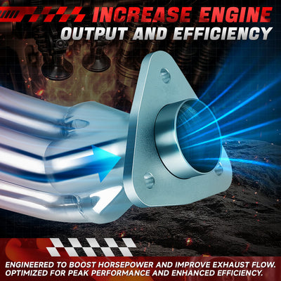 Polished Stainless 8-2-1 Exhaust Headers <br> 06-14 Chevy Silverado Suburban 1500 2500 3500