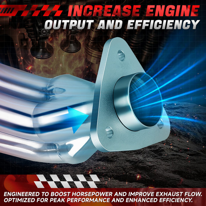 Polished Stainless 8-2-1 Exhaust Headers <br> 06-14 Chevy Silverado Suburban 1500 2500 3500
