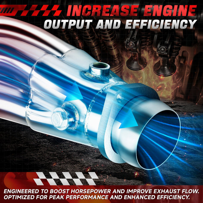 2X 4-1 Long Tube Tubular Exhaust Manifold Header <br>10-15 Chevy Camaro SS Ls3 V8