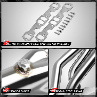 2 X 4-2-1 Exhaust Header+Bolt <br>93-97 Chevy Camaro, Pontiac Firebird Lt1 5.7 V8