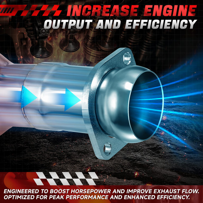 Polished Stainless 2 X 4-1 Exhaust Headers <br> 97-04 Chevy Corvette