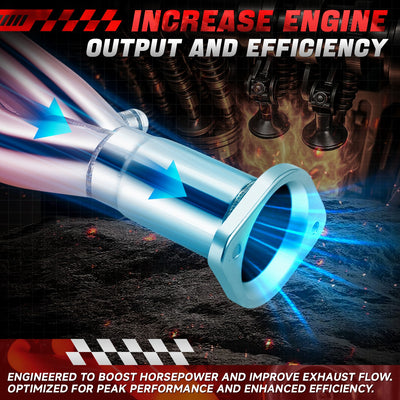 2x 8-2-1 Long Tube Exhaust Manifold Headers<br>99-06 Chevy Silverado Surburan, GMC Sierra 1500 2500 V8