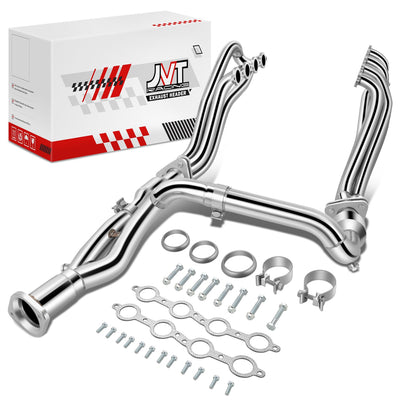 2x 8-2-1 Long Tube Exhaust Manifold Headers<br>99-06 Chevy Silverado Surburan, GMC Sierra 1500 2500 V8