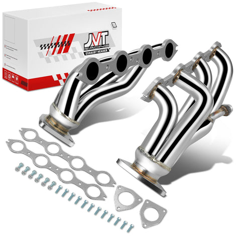 Stainless Steel Shorty Exhaust Header Manifold <br> 99-07 Chevy GMC Silverado Sierra 1500 2500 Classic