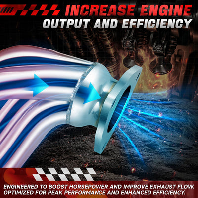 Stainless Steel Shorty Exhaust Header Manifold <br> 99-07 Chevy GMC Silverado Sierra 1500 2500 Classic