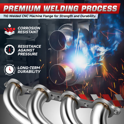 8-2-1 Full Length Manifold Header Exhaust <br>07-13 Chevy Silverado, GMC Sierra 2500HD, 3500HD