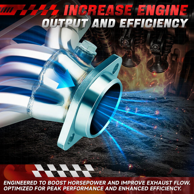 2X 4-1 Tubular Exhaust Manifold Header <br>06-10 Dodge Charger, 05-08 Hemi