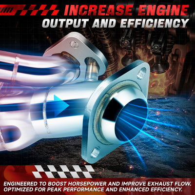 2x 4-1 Shorty Exhaust Header Manifold <br>00-07 Dodge Dakota/Ram 4.7L