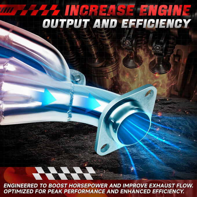 2X 5-1 Racing Manifold Header Exhaust <br>96-03 Dodge Ram 2500, 3500 V10 Ohv