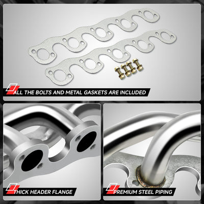 2X 5-1 Racing Manifold Header Exhaust <br>96-03 Dodge Ram 2500, 3500 V10 Ohv