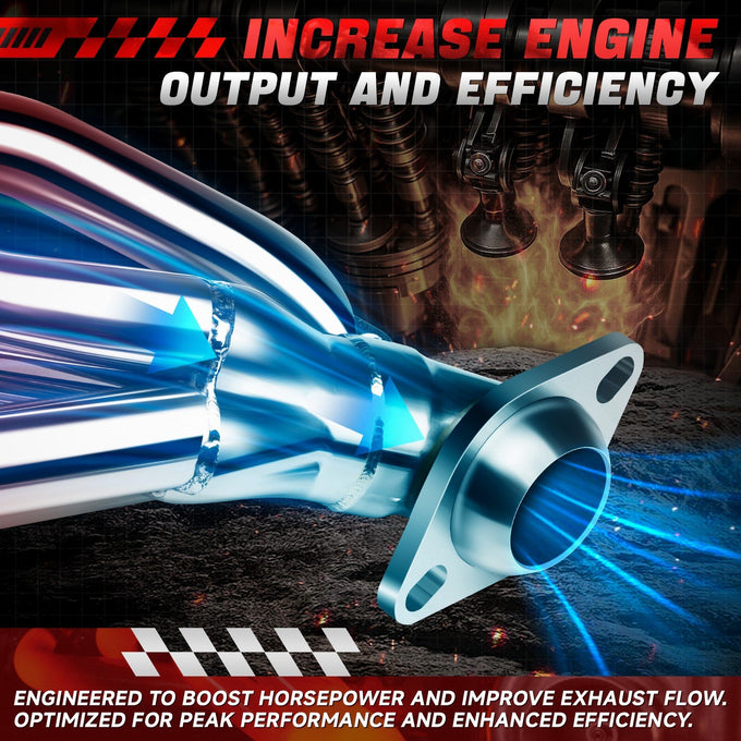 2X 4-1 Tubular Exhaust Manifold Header <br>92-04 Ram Durango Dakota 5.2L/5.9L V8