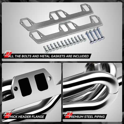 2X 4-1 Tubular Exhaust Manifold Header <br>92-04 Ram Durango Dakota 5.2L/5.9L V8