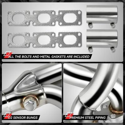 2X 3-1 Tubular Exhaust Manifold Header <br>92-99 Bmw E36 3-Series 2.8/3.2L