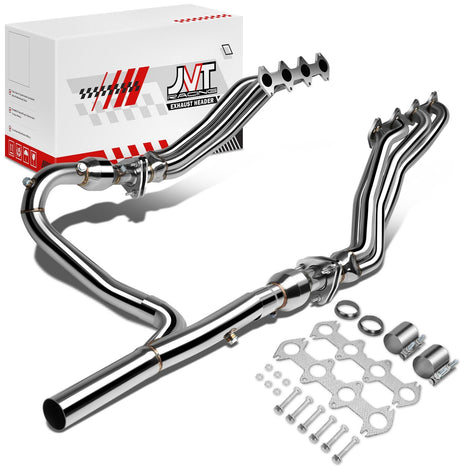 4-2-1 Long Tube Exhaust Header+Resonators+Y-Pipe <br>04-10 Ford F150 5.4L V8 4WD