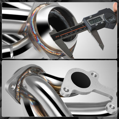 Polished Stainless Shorty Exhaust Headers <br> 11-14 Ford F-150 5.0 V8 COYOTE