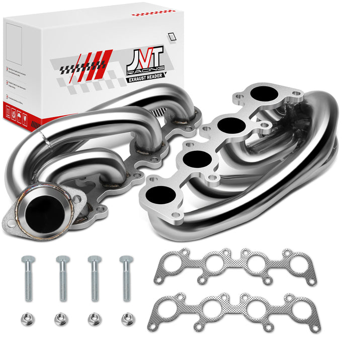 Polished Stainless Shorty Exhaust Headers <br> 11-14 Ford F-150 5.0 V8 COYOTE