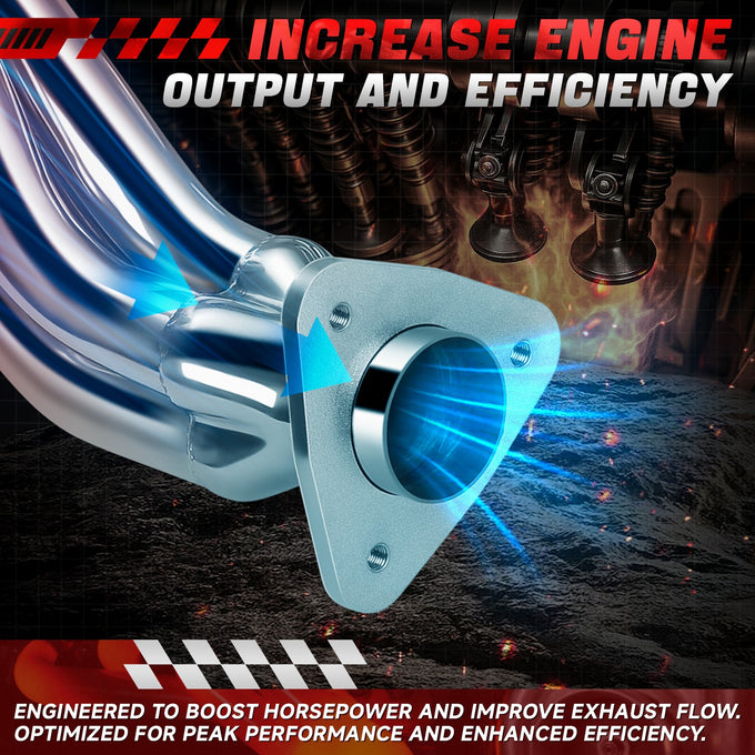Polished Stainless Exhaust Headers <br> 99-04 F-150 5.4L Lighting SVT Supercharged