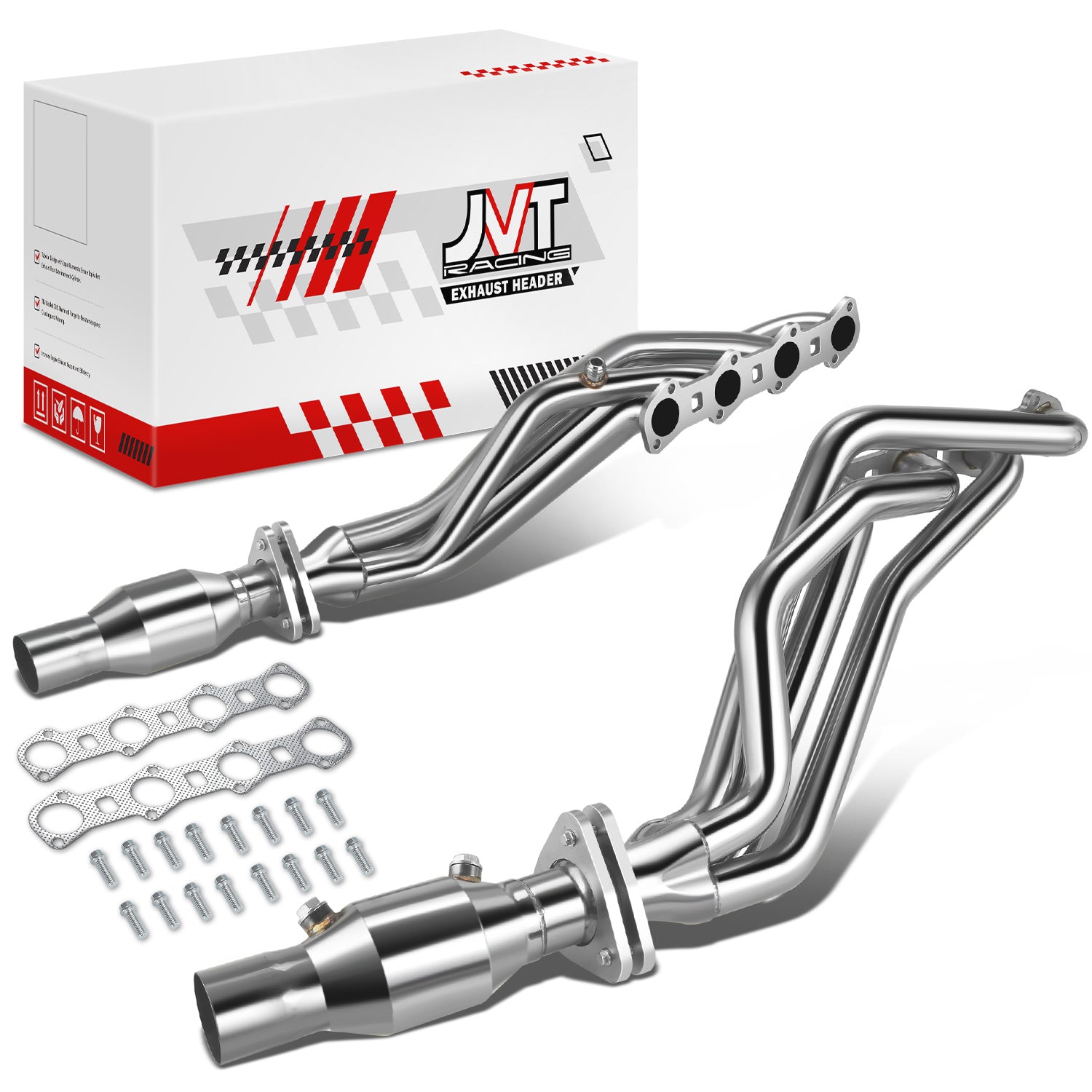 Polished Stainless Exhaust Headers <br> 99-04 F-150 5.4L Lighting SVT Supercharged
